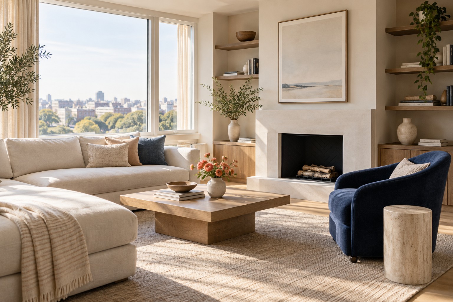 An inviting, thoughtfully organized living space